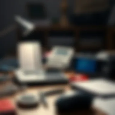 Essential Communication Tools An array of communication tools on a desk