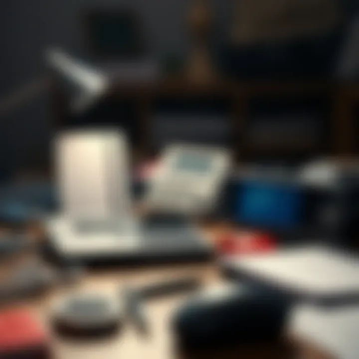 Essential Communication Tools An array of communication tools on a desk