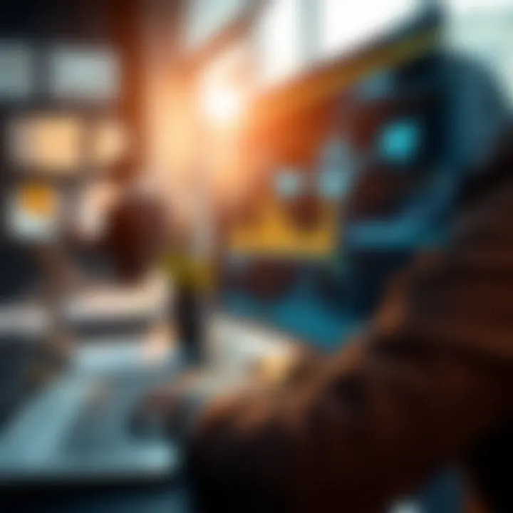 Harnessing Data: Insights for Automation Success Visual representation of data analytics in online business