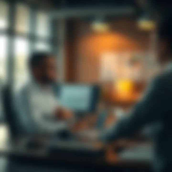 A collaborative workspace with technology integrated in sales strategy