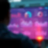 A sophisticated sales dashboard displaying automated metrics