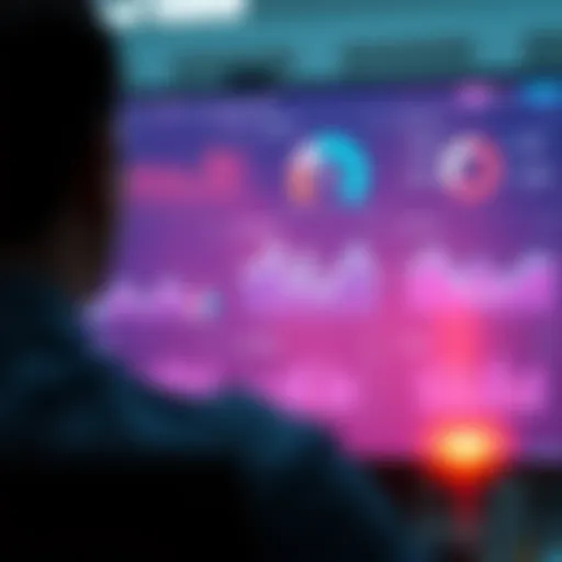 A sophisticated sales dashboard displaying automated metrics