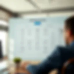 A digital marketing strategy flowchart