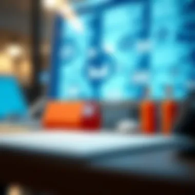 Tools and software icons for email list management