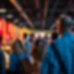 A community event showcasing local businesses