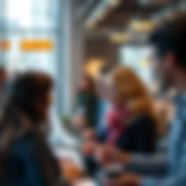 Engaged customers interacting with a brand
