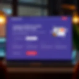 A visually appealing landing page layout