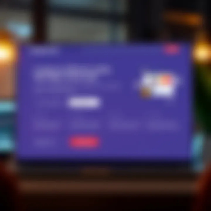 A visually appealing landing page layout