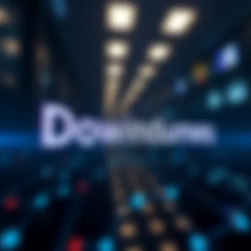 Illustration of a custom domain name concept