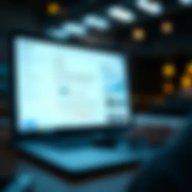 Setting Up Your Email Interface Email setup interface on a digital device