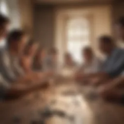 Engaging group activity fostering collaboration among colleagues