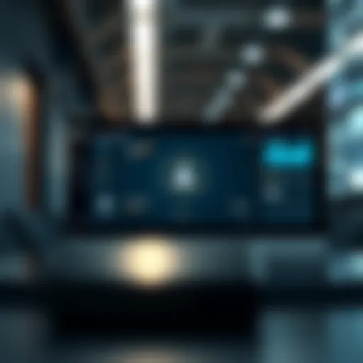 Visual representation of contact management interface
