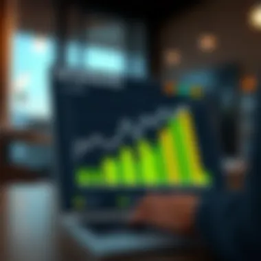 Chart illustrating reporting capabilities of CRM