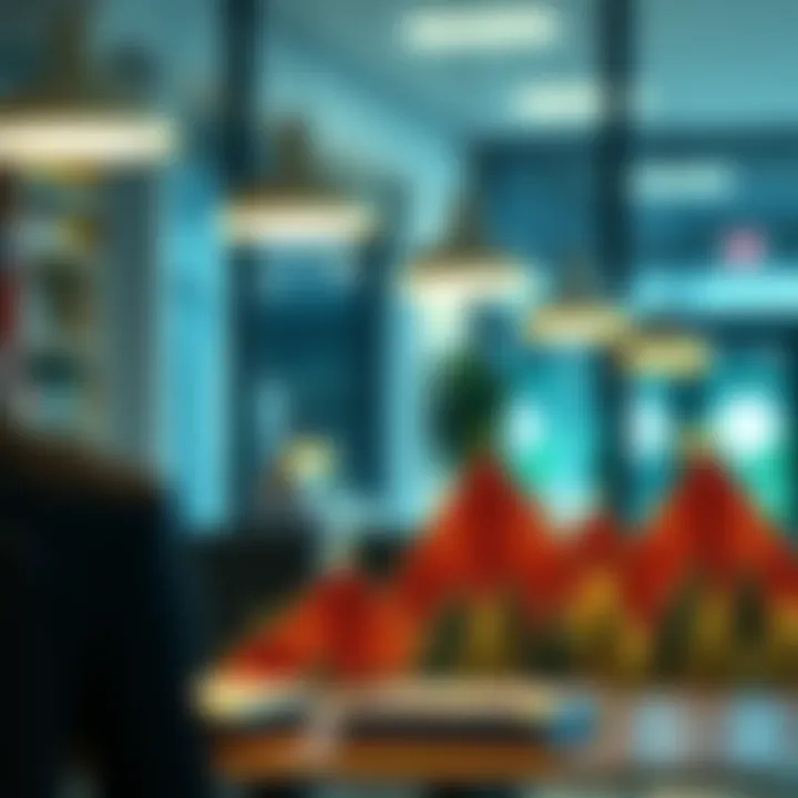 A conceptual illustration of a business adapting to change