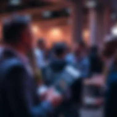 Exciting Networking Opportunities Networking event showcasing diverse professionals.
