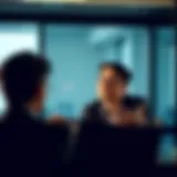 Person engaging in a sales training session.