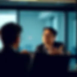 Person engaging in a sales training session.