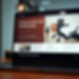 Visual representation of an effective landing page layout