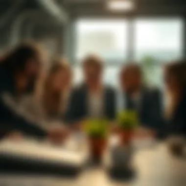 The Power of Collaboration Dynamic teamwork in a small business setting