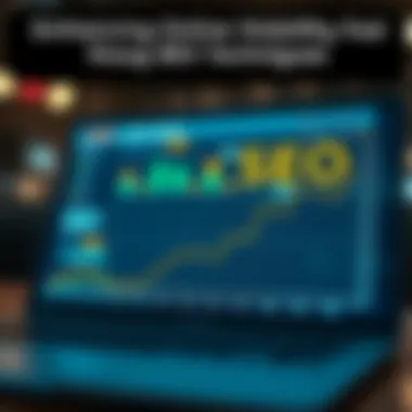 Graph illustrating the impact of SEO on website visibility