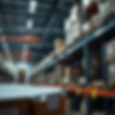 Visual representation of a seamless warehouse workflow using barcodes