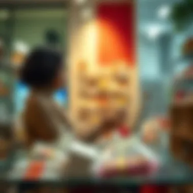 Personalized ecommerce shopping experience illustration