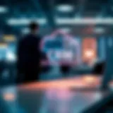 Visual representation of CRM integration in a corporate environment