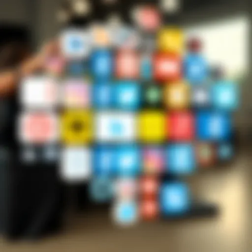 A collage of various social media logos illustrating platform diversity