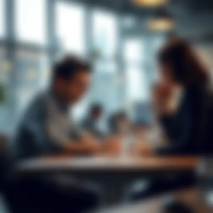 Visual representation of customer relationship management in action