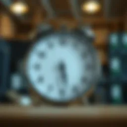 A clock illustrating optimal timing for email campaigns