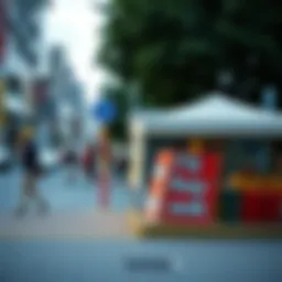 Creative outdoor marketing display
