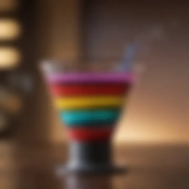 Visual representation of sales funnel stages