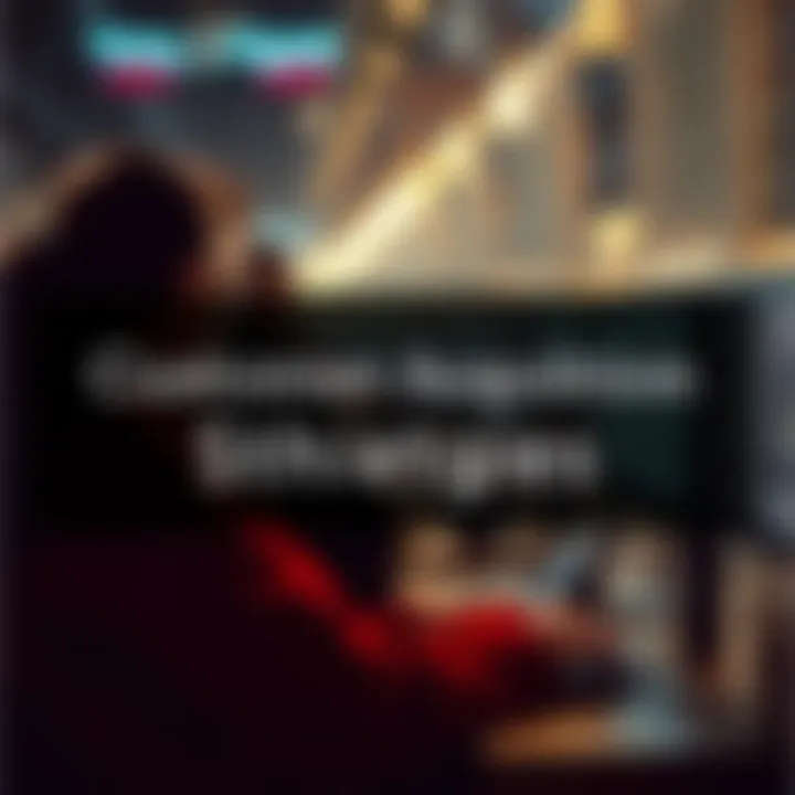 Graphical trends in customer acquisition strategies