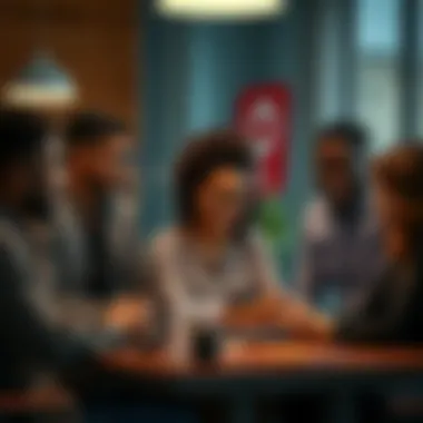 Diverse team engaging in a brainstorming session