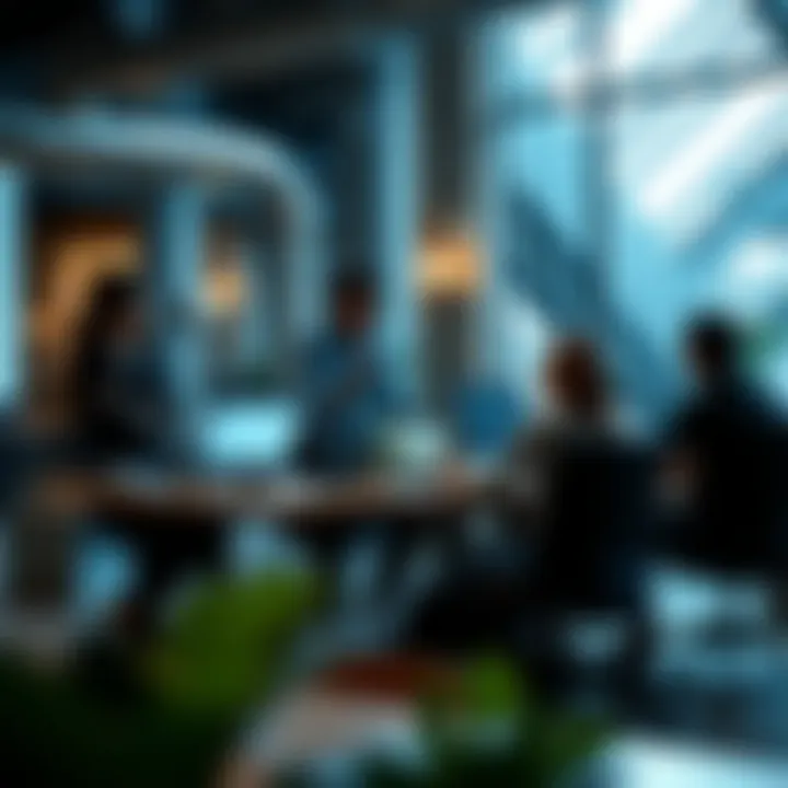 Innovative workspace promoting creativity and teamwork