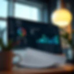 A sophisticated dashboard displaying follow-up email metrics