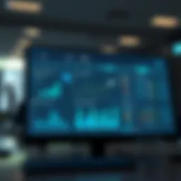 Illustration of a modern CRM interface showcasing mortgage data management