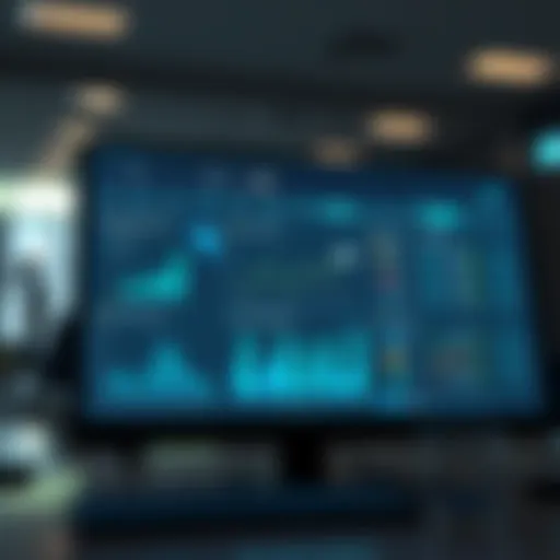 Modern Mortgage CRM Interface Illustration of a modern CRM interface showcasing mortgage data management