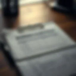 Detailed layout of a business intake form