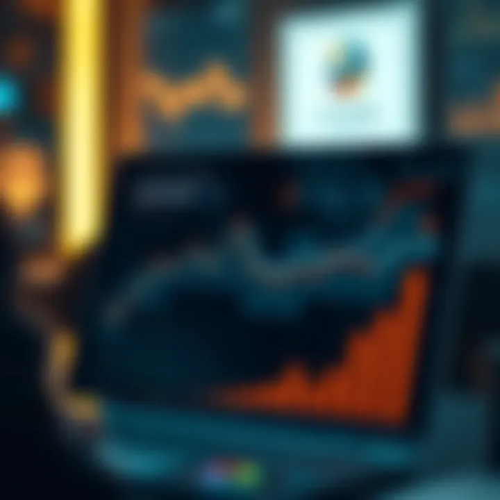 Graph depicting customer behavior analytics