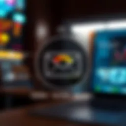 Visual representation of email score rating components