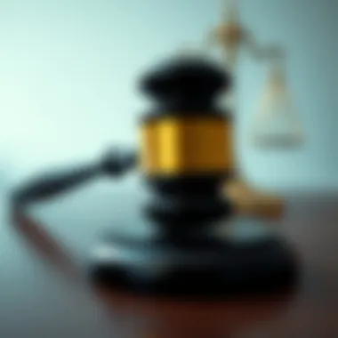 Legal Considerations in Termination A gavel representing legal considerations in employee termination