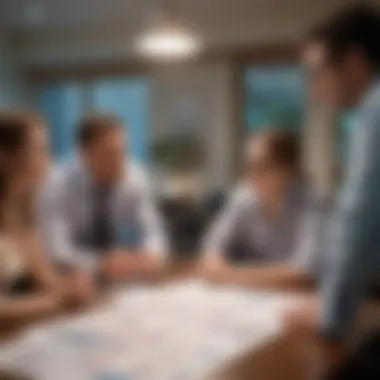 Strategic Sales Adjustments Meeting Team discussing sales strategy adjustments