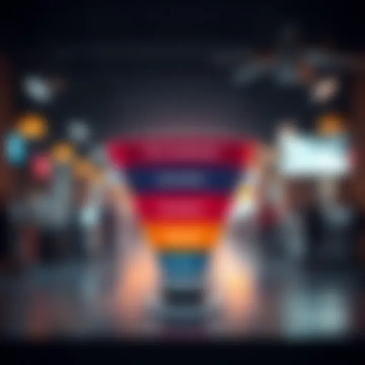 Illustration depicting the Consideration Stage in the Marketing Funnel