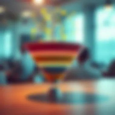 Sales Funnel Dynamics Conceptual illustration of a sales funnel