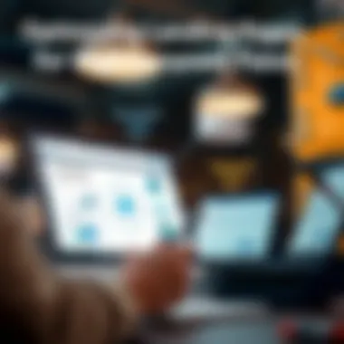 Optimizing Landing Pages for Higher Conversion Rates Best practices for optimizing landing pages highlighted in a diagram