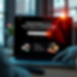 A visually engaging landing page showcasing design elements