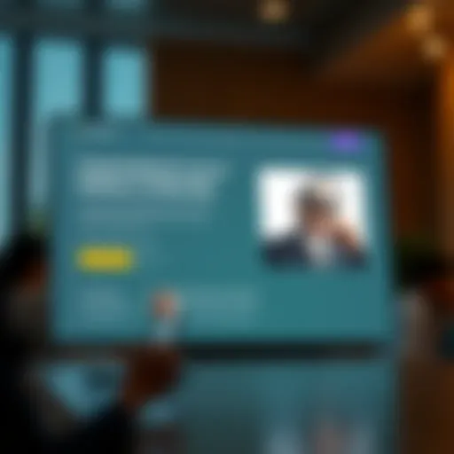 Elegant design of a landing page showcasing modern aesthetics