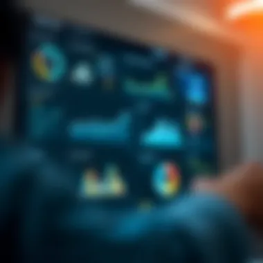 CRM system interface showcasing analytics